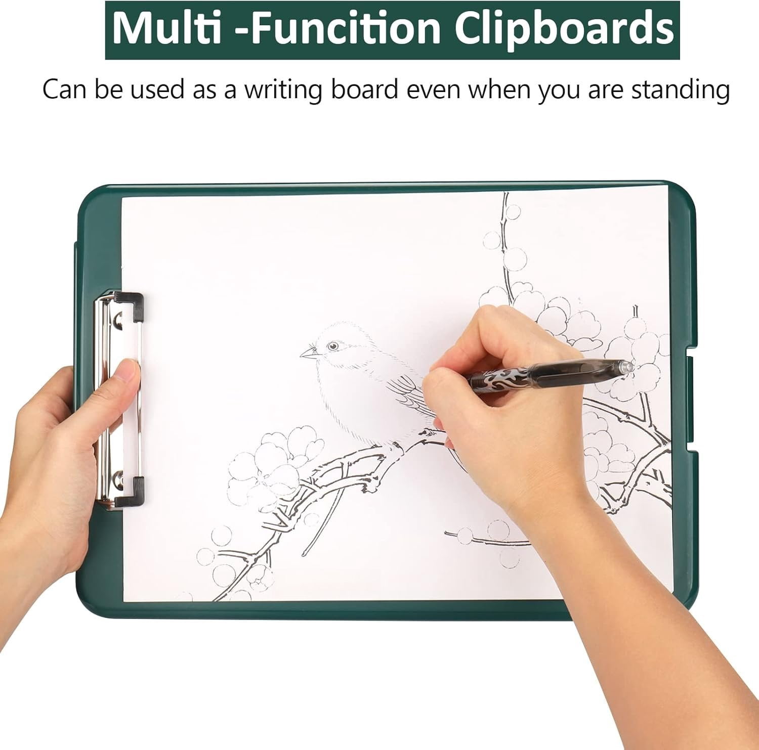 Clipboard with Storage,Storage Clipboard with Clip,Clipboards Foldable for Nurse,for 8.5x11 Paper Clip Boards,A4 Clipboards Case with Smooth Writing for Office Supplies Clip Board Case-