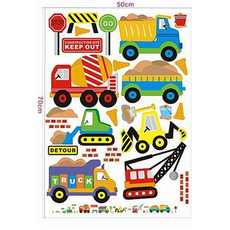 Lovely Removable Pvc Wall Sticker Transport Truck Digger Art Decal Kids Children Room Decor 27 5x19 7inch Canada - Childrens Wall Decals Canada Lovely Removable Pvc Wall Sticker Transport Truck Digger Art Decal Kids Children Room Decor 27 5x19 7inch Canada - Childrens Wall Decals Canada