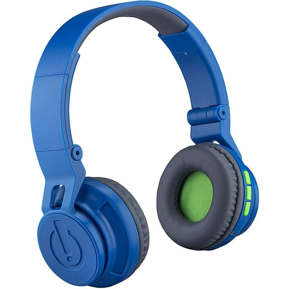 eKids Children's Bluetooth Noise-Canceling Over-Ear Headphones, Blue, eK-B50B.EXv0