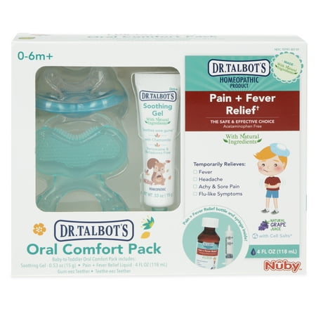 Dr. Talbot's Oral Comfort Care Pack for Teething Infants, 4-Piece Set, Grape