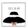 thumbnail image 4 of Stupell Industries Glam Text Fashionista Female Black Pink Hat , 24 x 24, Design by Ashley Singleton, 4 of 5