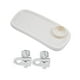 thumbnail image 1 of Bandeja para cochecito de bebé, bandeja para refrigerios, resistente al desgaste, fácil instalación, vaso para biberón. Blanco, 1 of 9