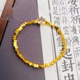 thumbnail image 2 of Pulsera con forma de cabeza de león chapada en oro para mujer, estilo chino, 2 of 2