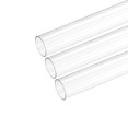 thumbnail image 1 of Plástico Tubería Rígido Policarbonato Redondo Tubo Transparente 0.67"(17mm) ID 0.78"(20mm) OD 17" (425mm) Alto Impacto para Iluminación, Maquetas, Agua Plomería, Paquete de 3, 1 of 7