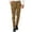 A-Gold90, variant on Mens Vertical Stripe Pant Slim Fit Full Length Button Waist Trouser Smooth Stylish Party Pants