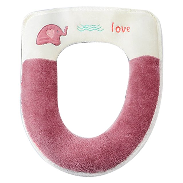 Rawiri Funda para asiento de inodoro, almohadillas más gruesas y suaves para calentador de baño, funda para asiento de inodoro, almohadilla lavable