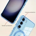 thumbnail image 2 of for Samsung Galaxy S23 5G Case [Support Magsafe] Love Heart Pattern Magnetic Plating Electroplate Luxury Elegant Case Camera Protector Soft TPU Shockproof Protective Corner Back Cover -Blue, 2 of 11