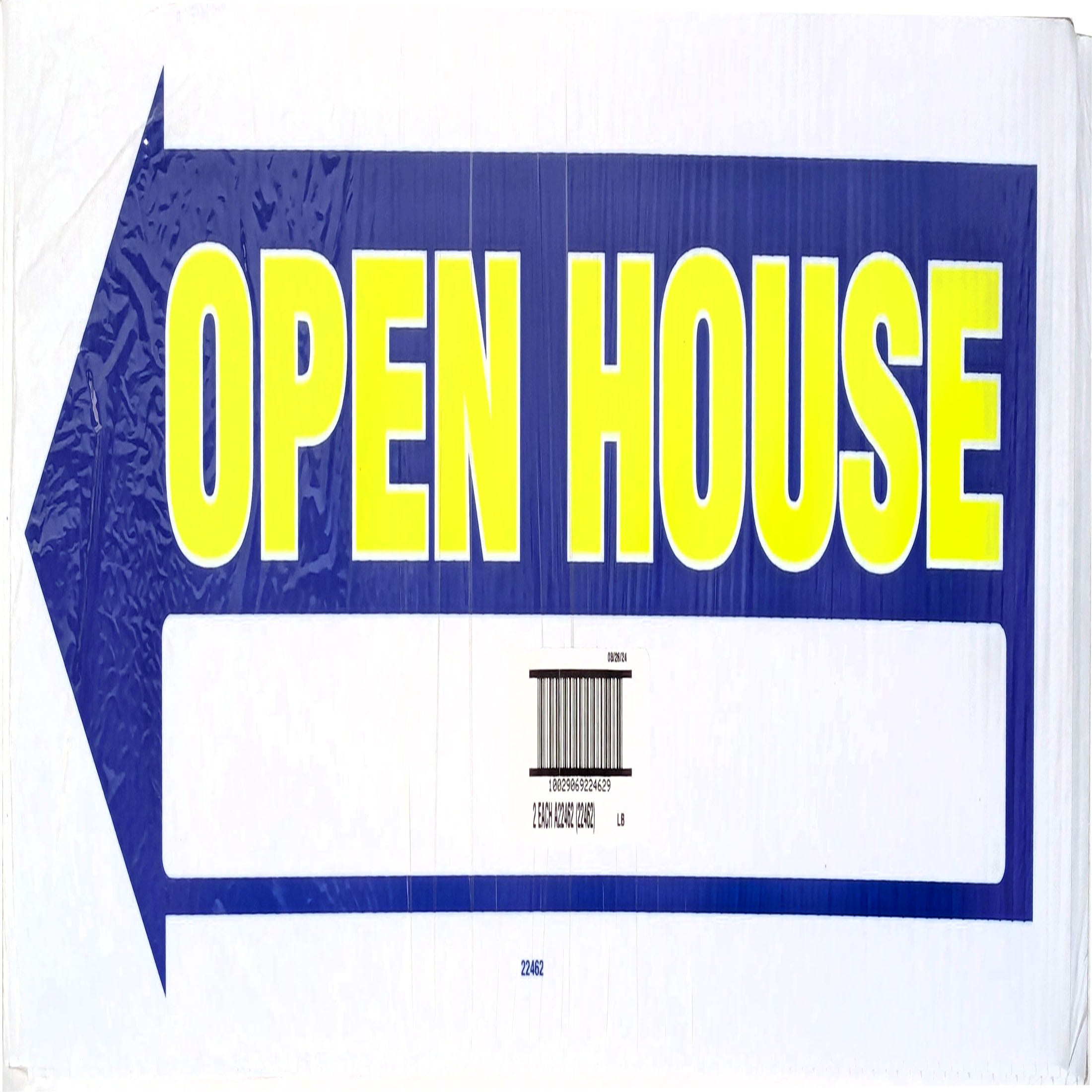 (2 pack) HY-KO Plastic Open House Arrow