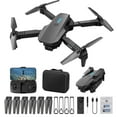 thumbnail image 2 of JVBTVB Foldable Drone with 1080P FPV & Wi-Fi APP Control, Adjustable Wide-Angle Lens, Altitude Hold, Headless Mode, 3 Speed Gears, 0.55lb No FAA Reg - Gift for Teens Adults with Storage Bag, 2 of 9