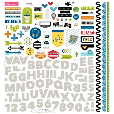 Alex Sticker - Alex Cardstock Stickers 12