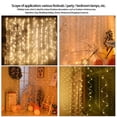 thumbnail image 1 of Cadena de luces de hadas, LED 3 metros 300 luces de cortina Decoraciones de pared para el día de San Valentín Solución innovadora, 1 of 8