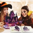 thumbnail image 6 of NAYIHOOP Halloween Haunted House Building Sets with Light for Boy Girls 14+ Not Compatible with Lego, 6 of 7