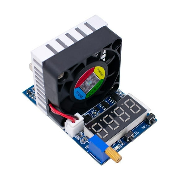 Amperímetro de Voltaje con Pantalla Digital USB de Carga Electrónica de 35 W para Detección de Cargador Adaptador de Envejecimiento de Batería DC3.5-28V