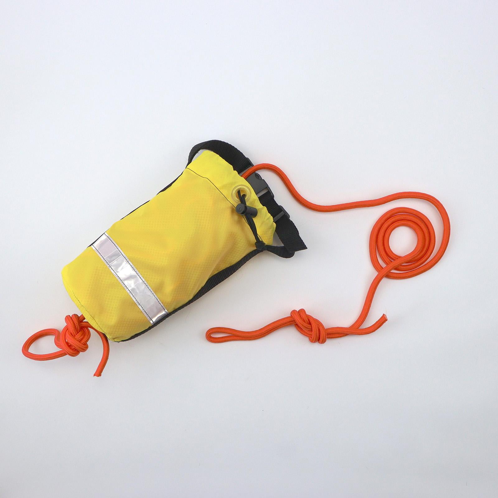 DimyFew Aquatic Water Throw Bag with 15 Disposable Rope, with Rope for Fishing, Boating,
