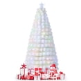 thumbnail image 1 of Gymax 7 FT Pre-Lit Fiber Optic Christmas Tree White Snow-Flocked Artificial Christmas Tree, 1 of 10