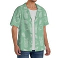 thumbnail image 3 of Disketp Men's Hawaiian Tropical Pineapple Print Shirts Button Down Holiday Beach Shirts-X-Large, 3 of 5
