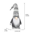 thumbnail image 3 of Fiudx Muñecos Navideños Sin Rostro, Gnomos de Lana Hechos a Mano, Suaves y Peludos, Decoración Festiva para El Hogar, Ambiente Festivo Tradicional, Regalo Navideño Único, Tamaño 42 X 11 X 7 Cm, 3 of 5