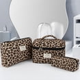 thumbnail image 6 of Soda Candy Makeup Bag Large Quilted Cosmetic Bag Floral Make up Bag for Women Cute Cotton Makeup Bag Set Travel Toiletry Organizer Bag, Oil Paint Flower, 6 of 7