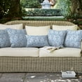 thumbnail image 6 of Pack of 2 Outdoor Throw Pillow Covers Accent Waterproof Pillow Covers ONLY, Patio Square Cushion Cases for Garden Balcony Couch Sofa Decoration 18x18 inch, Pebble Blue, 6 of 6