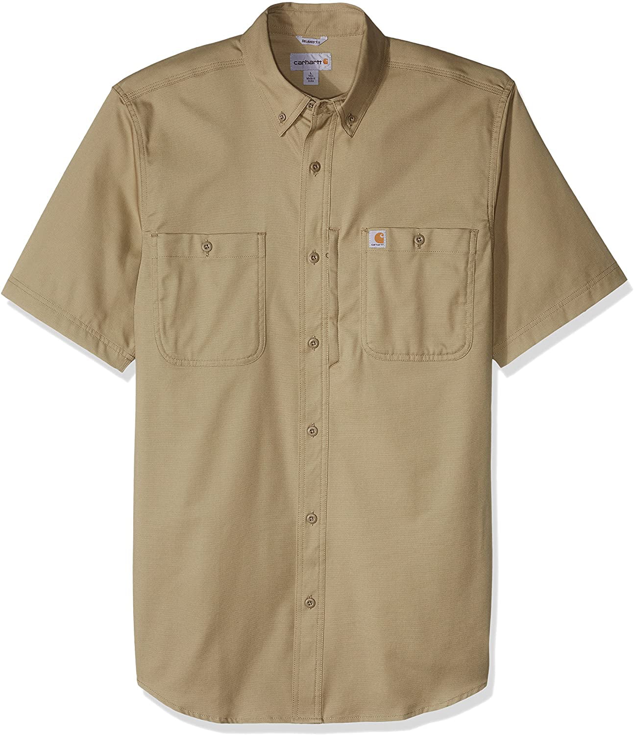 Carhartt Men's Big & Tall Rugged Professional Short Sleeve Work Shirt ...