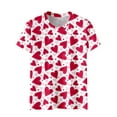 thumbnail image 5 of ZMHEGW Womens T Shirts Trendy Graphic Fashion Casual Top Shirt Short Sleeve Round Neck Printed Elegant Loose Soft Top Blouse Tshirts, 5 of 5