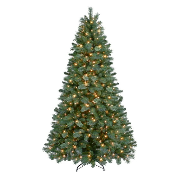 Puleo International  6.5 ft Pre-Lit Teton Artificial Pine Tree