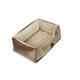 thumbnail image 4 of Serta Ortho Cuddler Pet Dog Bed, Large, 34"x24", Brown, 4 of 10