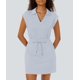 thumbnail image 4 of Conjunto de atuendo Casly Lamiit - Falda de 2 piezas para mujer, color azul claro, talla XL, 4 of 6