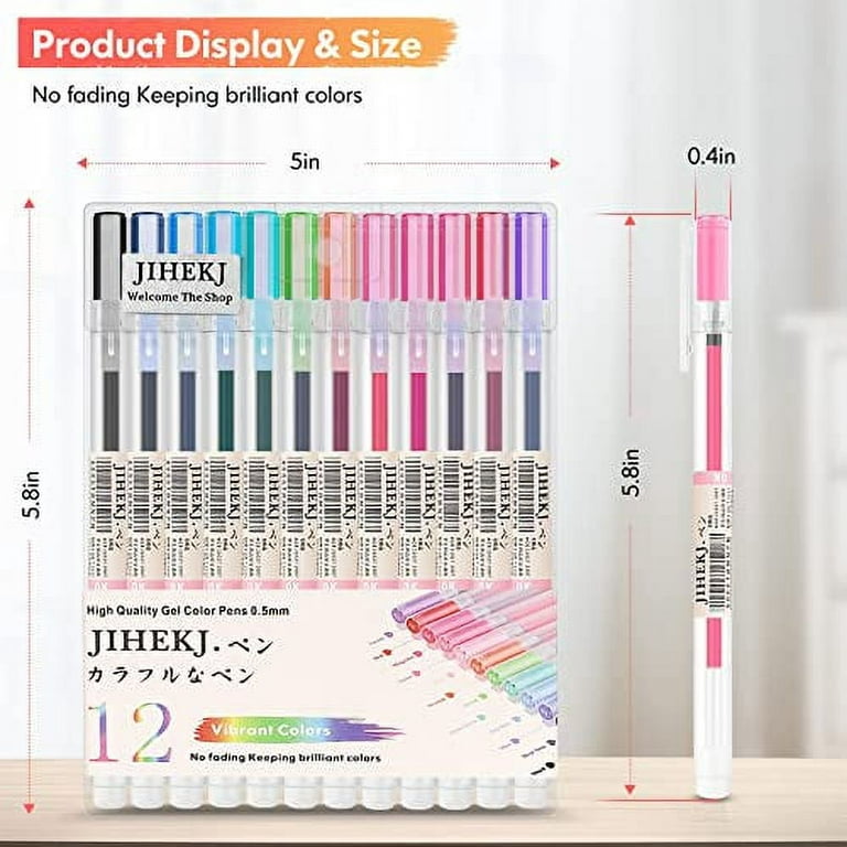 Colorful Pens Colored Pens Gel Ink Pen Ballpoint Pen for Bullet Journaling  Note Taking Writing Drawing Coloring, Japanese Stationery Fine Point Pens 