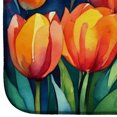 thumbnail image 4 of Tulips in Watercolor Dish Drying Mat 14 in x 21 in, 4 of 5