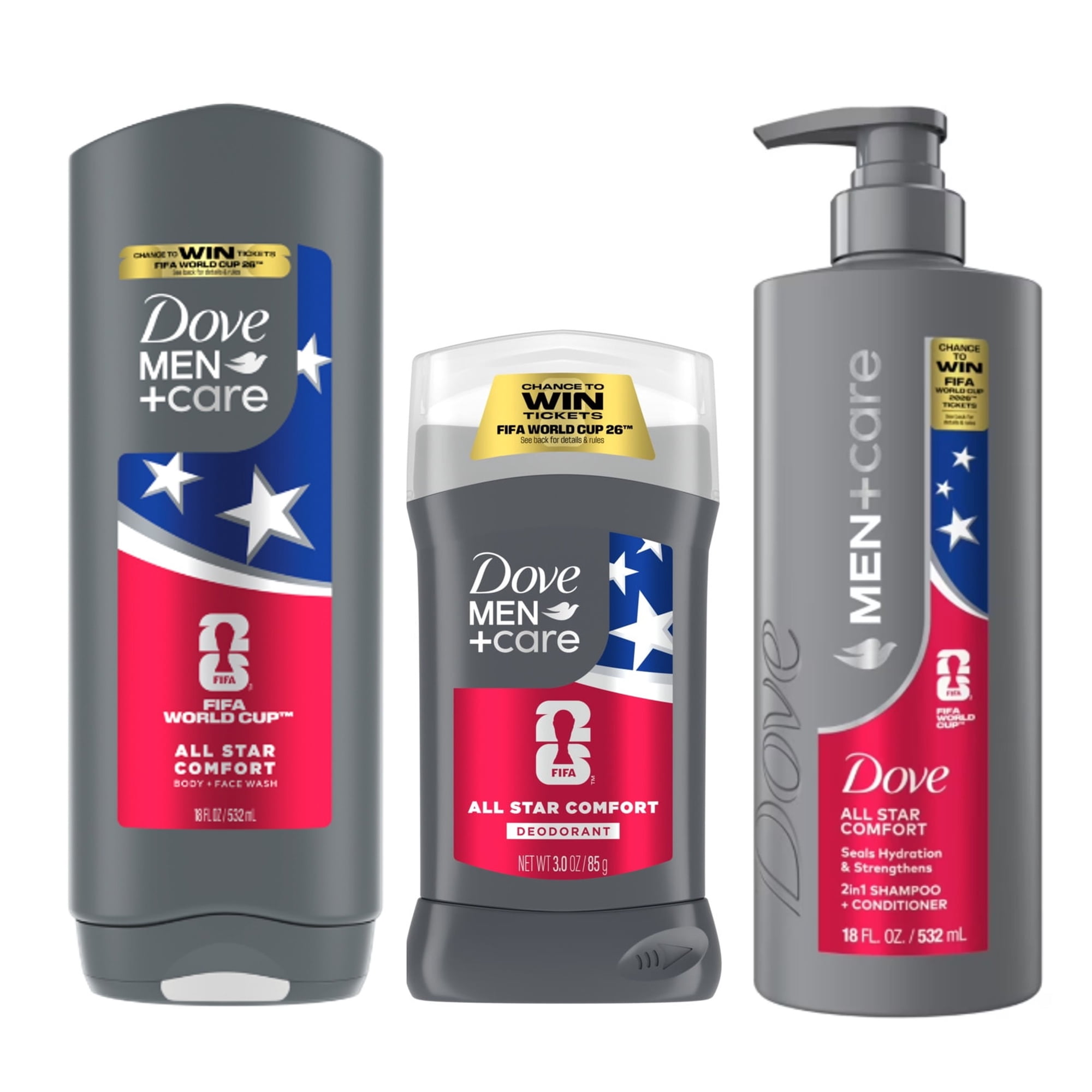Dove Men+Care Limited Edition Fifa All Star Comfort Personal Care Bundle