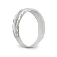 thumbnail image 6 of Solid 14k White Gold Engagement Trio Men's Wedding Band Ring Size 12 (.03 cttw.), 6 of 8