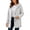 Beige, variant on ‌Fuzzy Fleece Jackets for Women Cable Knit Hooded Coat Long Sleeve Button Down Winter Warm Cardigan with Pockets