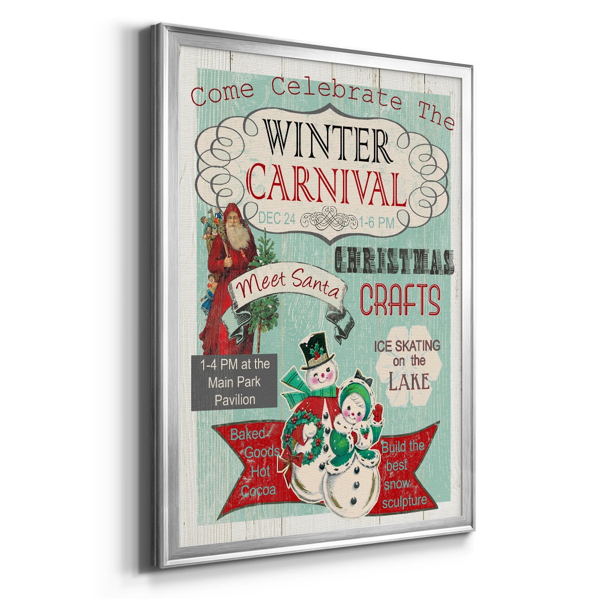 Bright Christmas Carnival Premium Framed Print - Ready to Hang