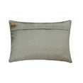 thumbnail image 3 of The HomeCentric Decorative Pillow Covers Grey Pack of 2, 12"x14" (30x35 cm) Lumbar Pillow Cover, Jacquard Ribbon, Jute, Hand Embroidered Oblong Cushion Covers, Abstract Modern - Ovoid Ribbon, 3 of 3