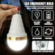 thumbnail image 2 of Bombilla LED recargable de emergencia, luz blanca suave, se ilumina cuando falla la energía, con gancho, 2 of 4
