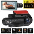 thumbnail image 1 of Dual Dash Cam Front and Inside 1440P+1080P Car Black Box Dash Camera 3 Inch IPS Camera Recorder Night Vision, 1 of 8