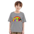 thumbnail image 1 of XDZJLR T-Shirt Enfant Thème Musique Sprunki Manches Courtes Col Rond Imprimé pour Garçons Filles Gris 3-4 Ans, 1 of 3