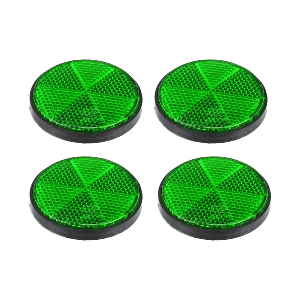 4uds M6x1.0 Rojo Tornillo Montaje Advertencia Reflector para Motocicleta Verde