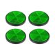 thumbnail image 1 of 4uds M6x1.0 Rojo Tornillo Montaje Advertencia Reflector para Motocicleta Verde, 1 of 1