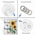 thumbnail image 5 of Yellow Sunflower Bathroom Shower Curtains with 12 Hooks Polyester Waterproof Shower Curtain for Stalls and Bathtubs Butterfly Sunshine Farmhouse Country Decorative Bathroom Curtain 60x72 Inches, 5 of 8