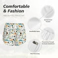 thumbnail image 6 of Lsque Cartoon Dinosaur Printed Women's Running Shorts with Liner Pockets,Elastic Quick Dry Workout Athletic Gym Yoga Shorts,Womens High Waist Shorts-Large, 6 of 9