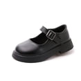 thumbnail image 6 of Viluyesy Girls Mary Jane Flats - Toddler Leather Dress Shoes - Soft Sole Princess Ballet Flats - Spring Summer Wedding Party Uniform Shoes Black Size 8.5, 6 of 10