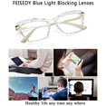 thumbnail image 5 of FEISEDY Crystal Cat Eye Glasses Frame Blue Light Blocking Computer Eyewear B2500, 5 of 8