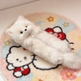 thumbnail image 4 of AYktou Pencil Case, Cute Pencil Pouch, Plush Doll Pen Bag Case Storage Bag Stationery Organizer, 12.6×3.5 Inch Soft Furry Cosmetic Bag Zipper Pen Pouch Gift for Daughter/Sister, 4 of 5