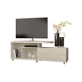 thumbnail image 1 of Mueble Rack Cruzado 2 puertas para TV hasta 65” Mármol/Blanco, 1 of 6