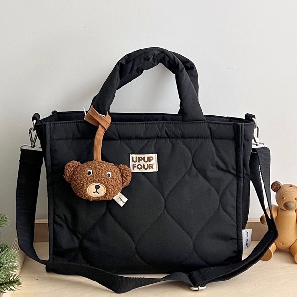 Bolsos de mano para mujer monederos con cremallera bolsa acolchada para pañales de bebé bolso de mamá con asa superior sólida