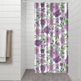 thumbnail image 3 of Vintage Botanical and Butterfly Bathroom Curtain 36x72, Romantic Floral Pattern, Quick-Drying Polyester Material, 3 of 5