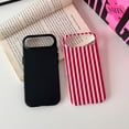 thumbnail image 3 of Compatible with iPhone Case, Cute Fashion Aesthetic Striped Pattern Cover for Women, Shockproof Soft TPU and Hard PC Protective Phone Case for iPhone, 3 of 8