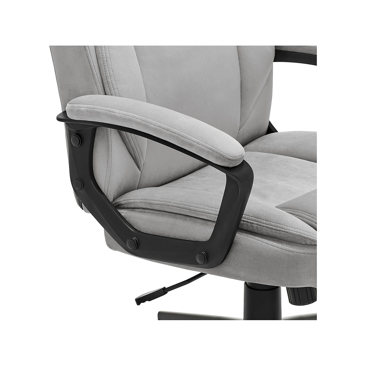 Click365 Transform 1.0 Ergonomic Mid Back Desk Chair Fabric Light Grey